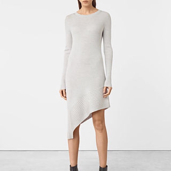 asymmetrical sweater dress